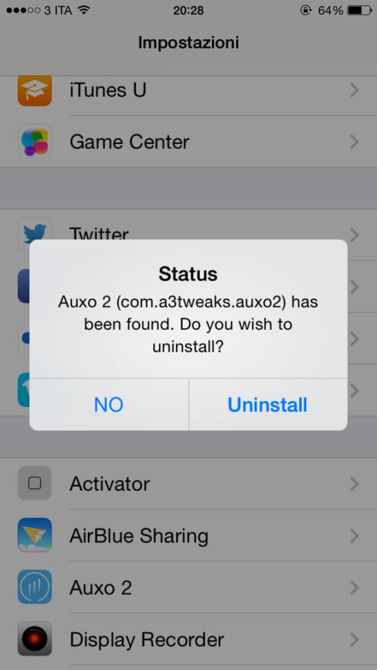 Come disinstallare tweak da Cydia - 
