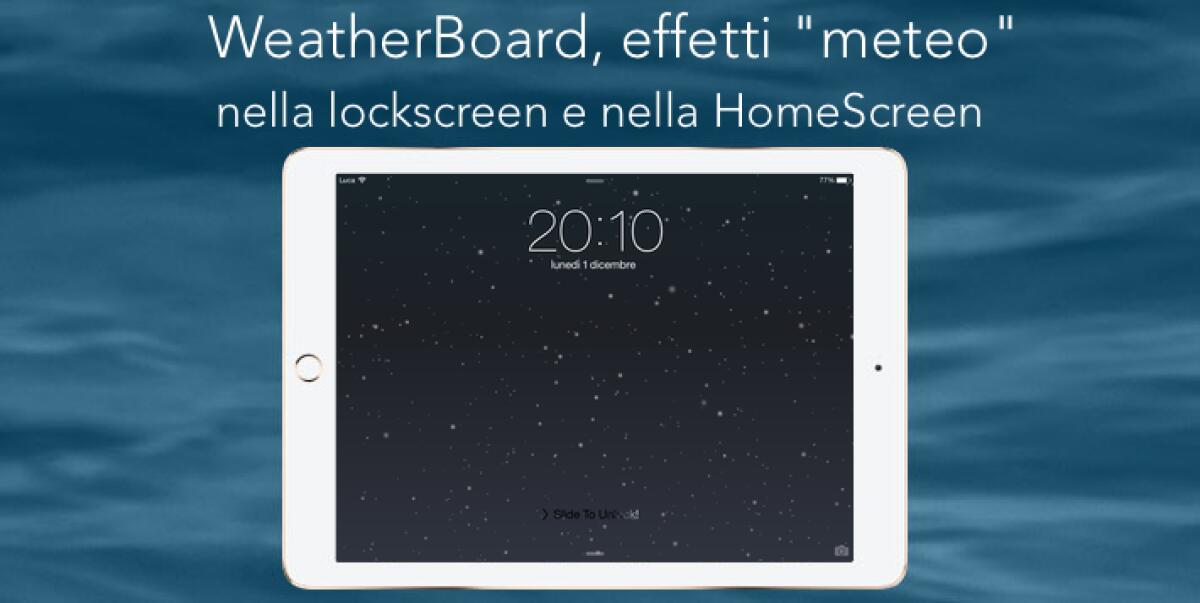 Migliori Tweak Cydia per iOS 8: download tweak WeatherBoard - 