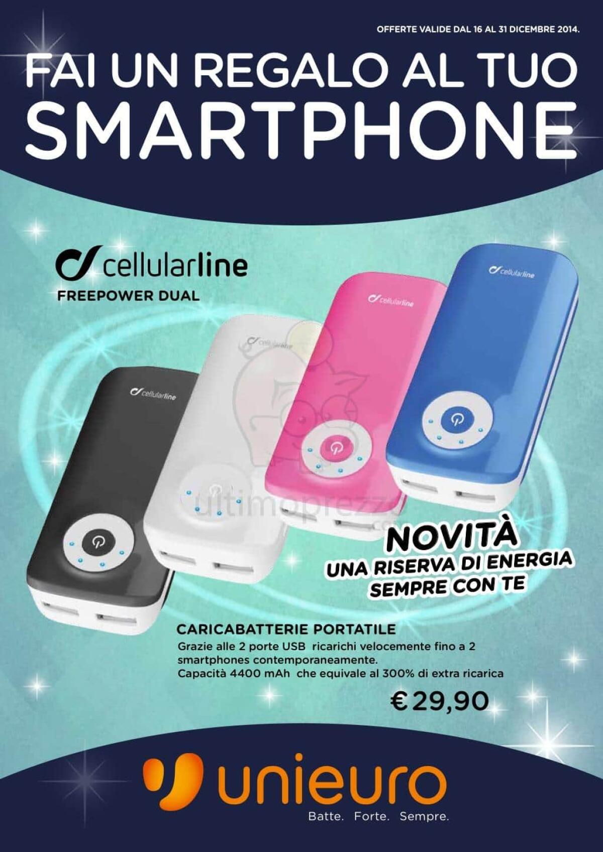 Unieuro propone un volantino dedicato agli accessori per smartphone con ottimi prezzi - 