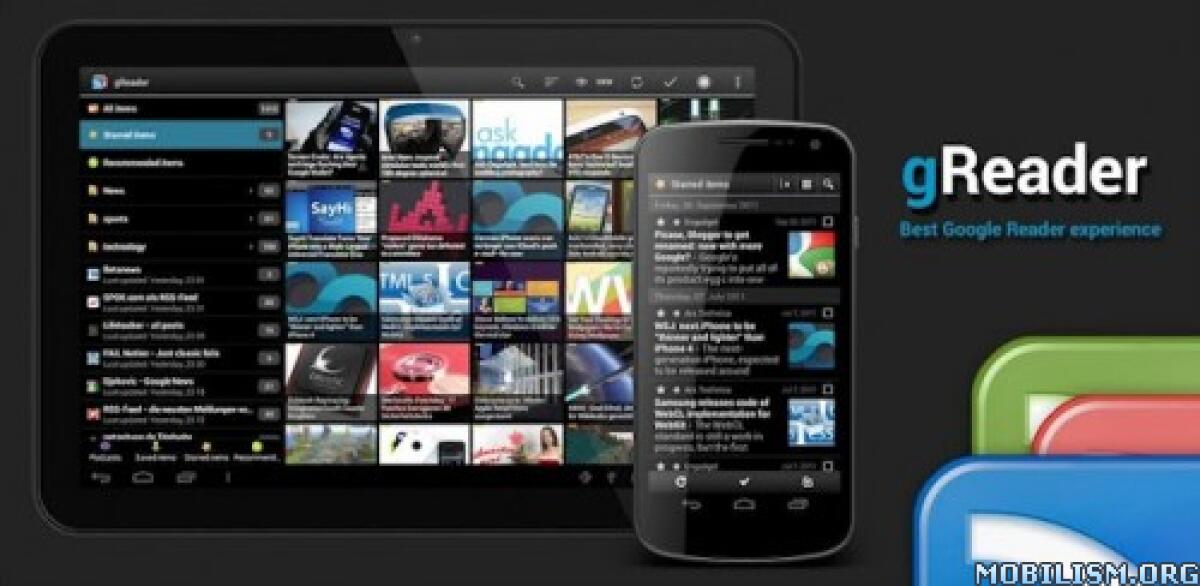 Disponibile gReader Pro Feedly News v 4.0.1 APK sul Play Store Google - 