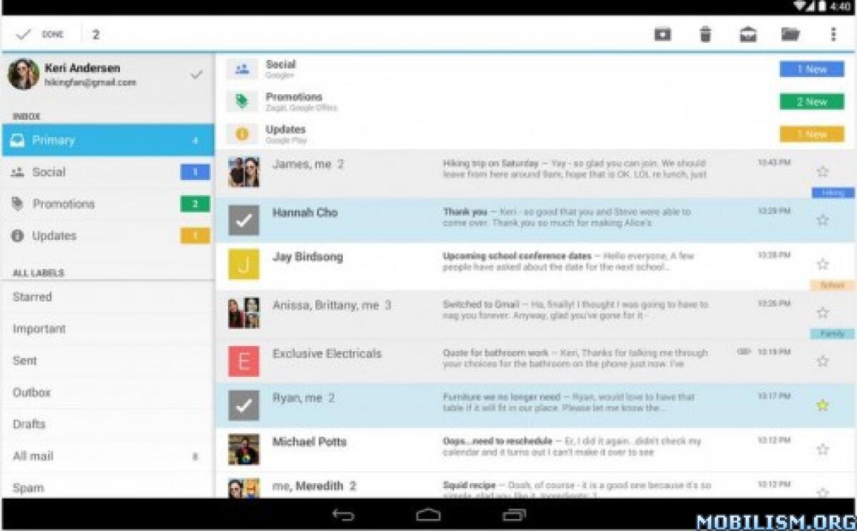 Download Google Gmail v5.0.1 APK per Android - 