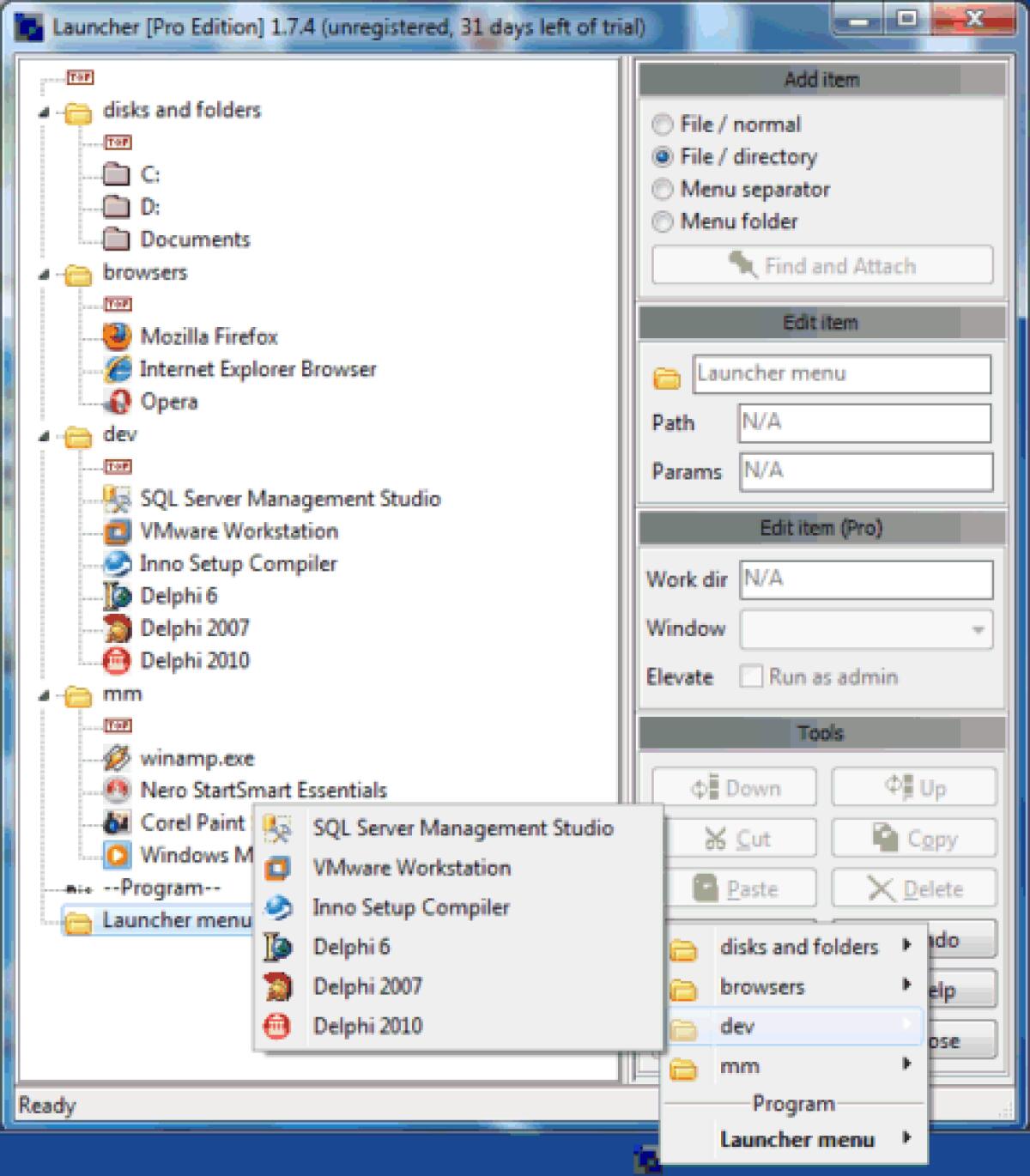 Launcher 2.1.0 Pro Gratis: Launcher per lanciare Applicazioni velocemente su Windows - 