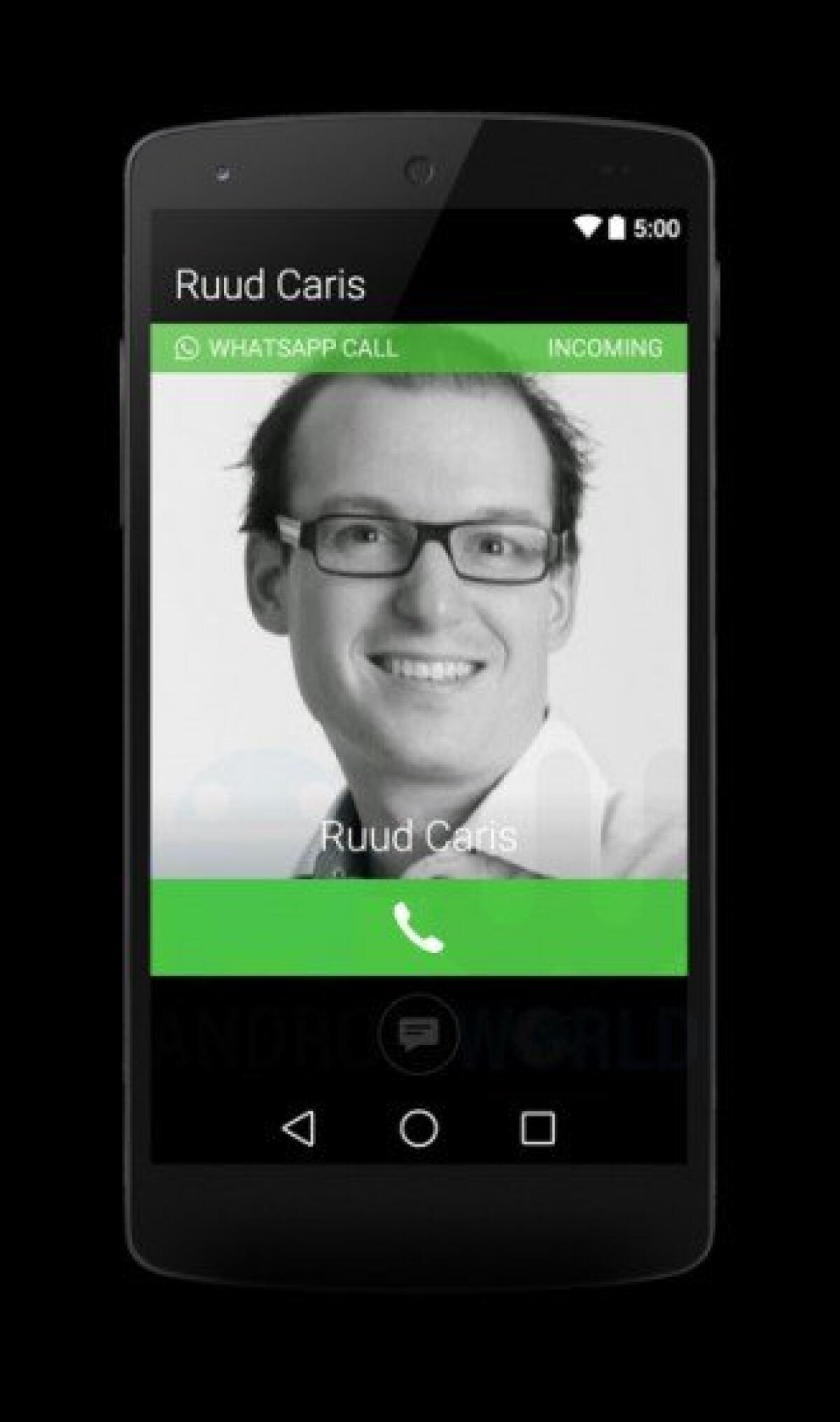 Ecco come saranno le chiamate vocali di WhatsApp - 