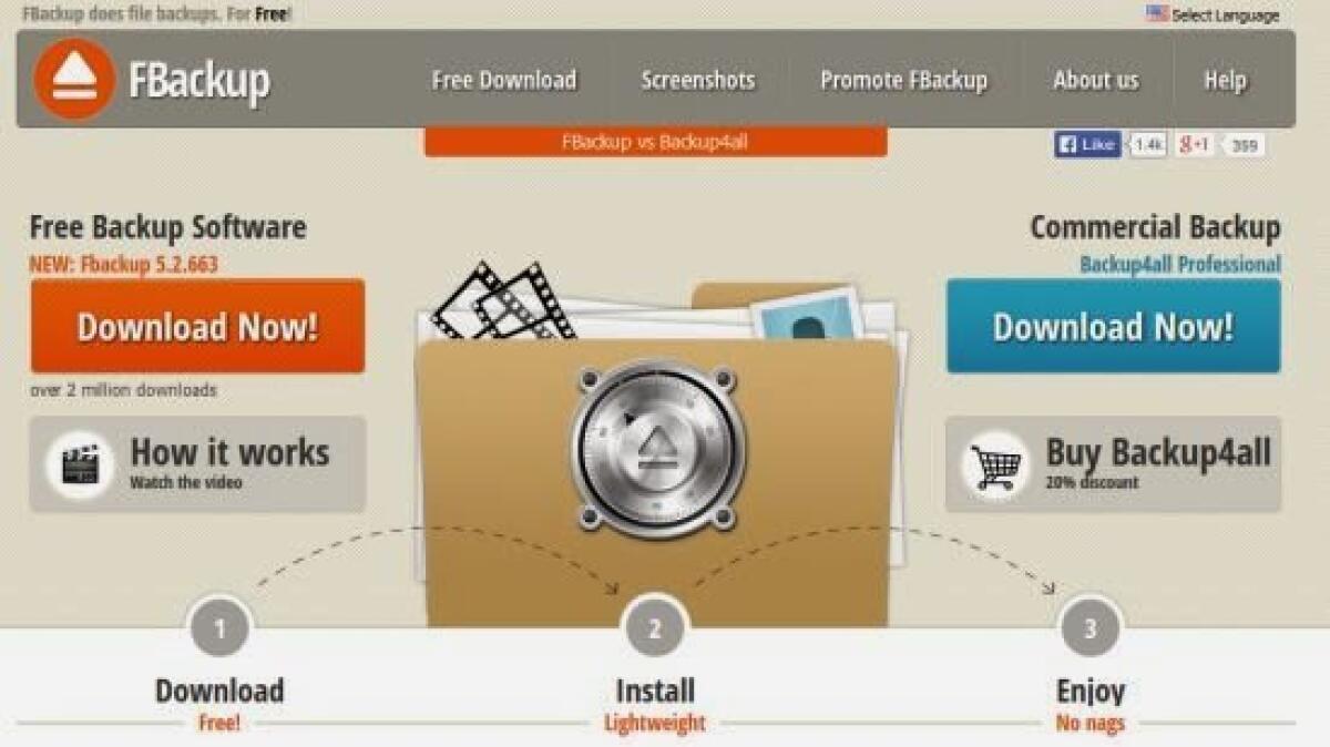 Backup gratis su PC Windows e computer con FBackup - 