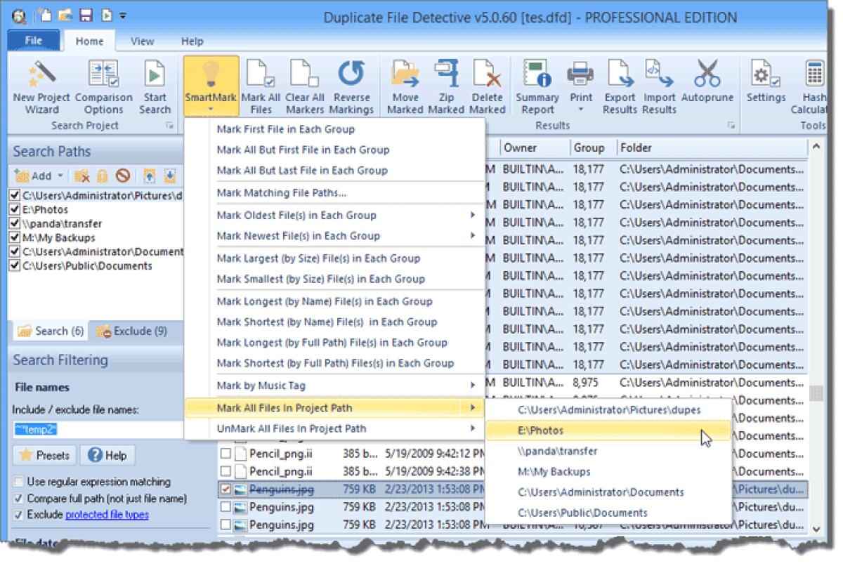 Duplicate File Detective Professional: Trovare e cercare File duplicati su Windows - 