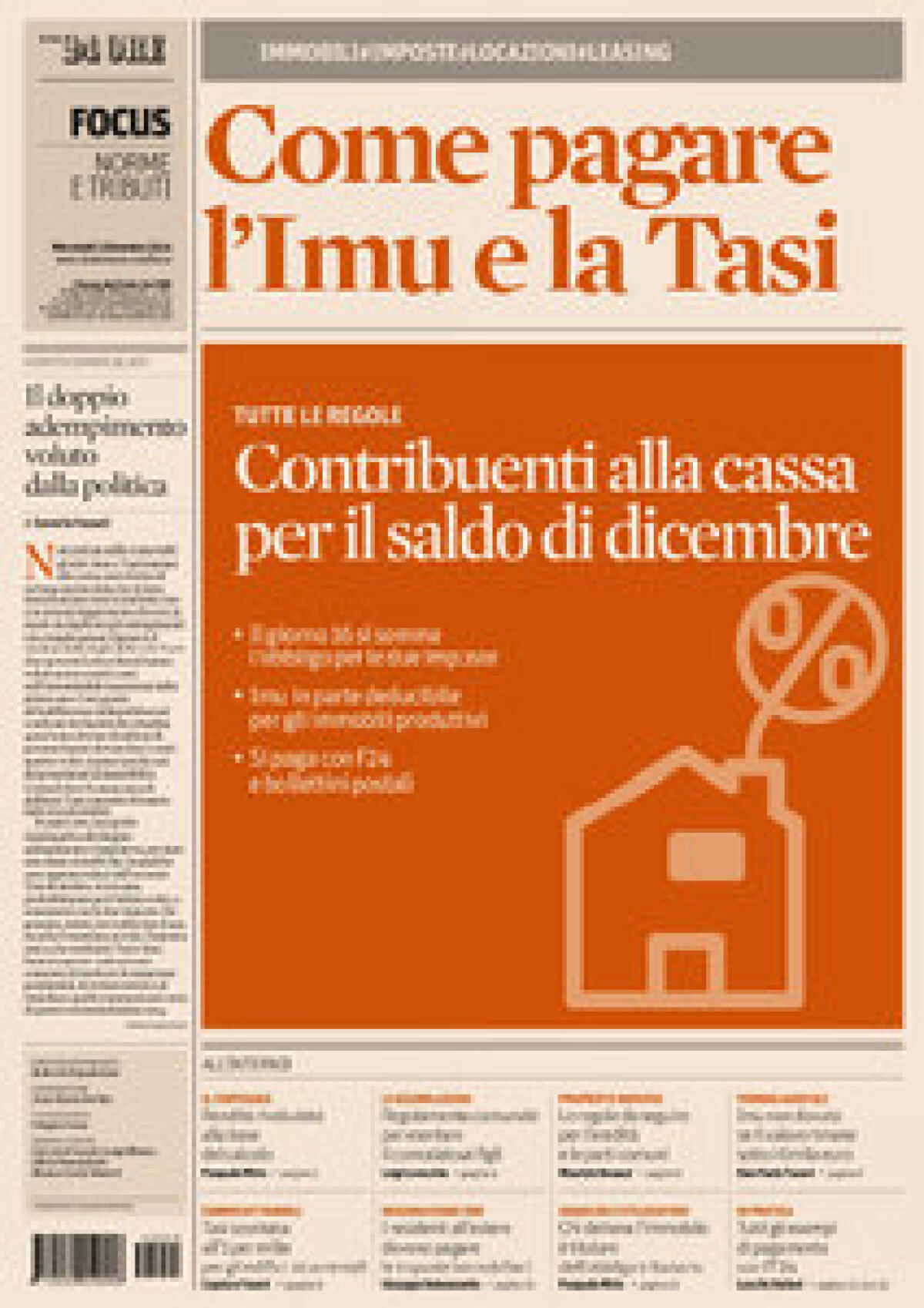 Come pagare Imu e Tasi: la guida del Sole 24 Ore - 