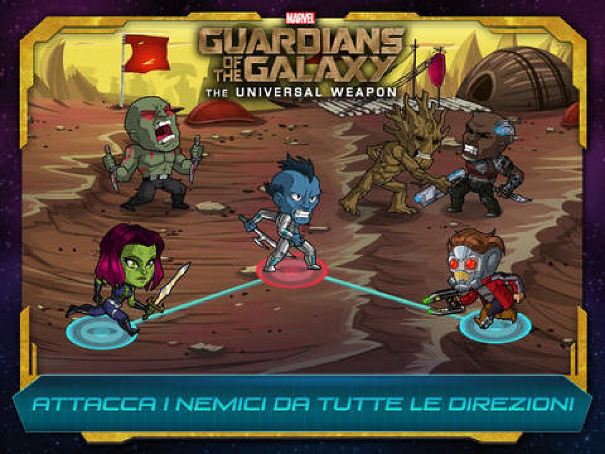 Marvel Guardiani della Galassia per iOS è l'app della settimana scaricabile gratis per iPad ed iPhone - 