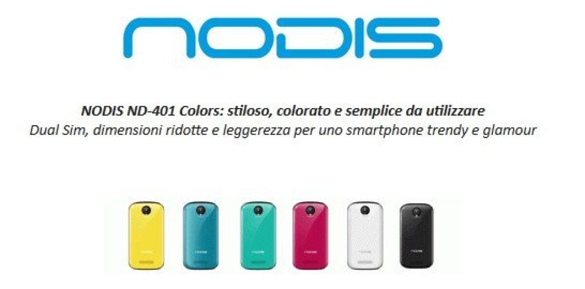 NODIS ND-401 Colors: Stiloso, Colorato e Semplice da utilizzare [Smartphone] - 