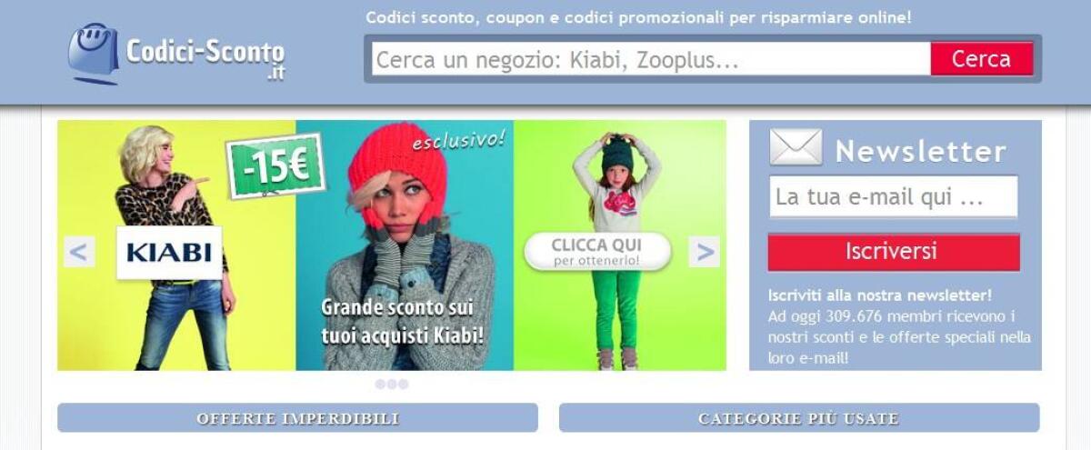 Codici-Sconto.it: Dove trovare buoni sconto e coupon da spendere OnLine - 