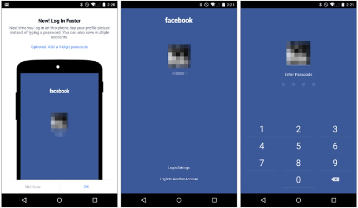 Facebook introduce l'accesso semplificato su Android - 