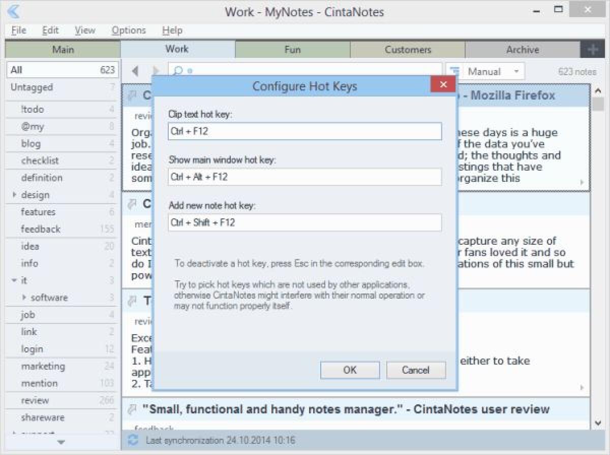 Notepad ed Agenda per Windows: CintaNotes Pro 2.8.4 Gratis per oggi - 