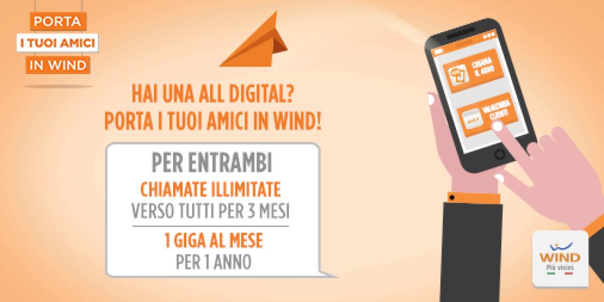 Nuova promozione Wind “Porta i tuoi amici in Wind”: ecco come funziona - 
