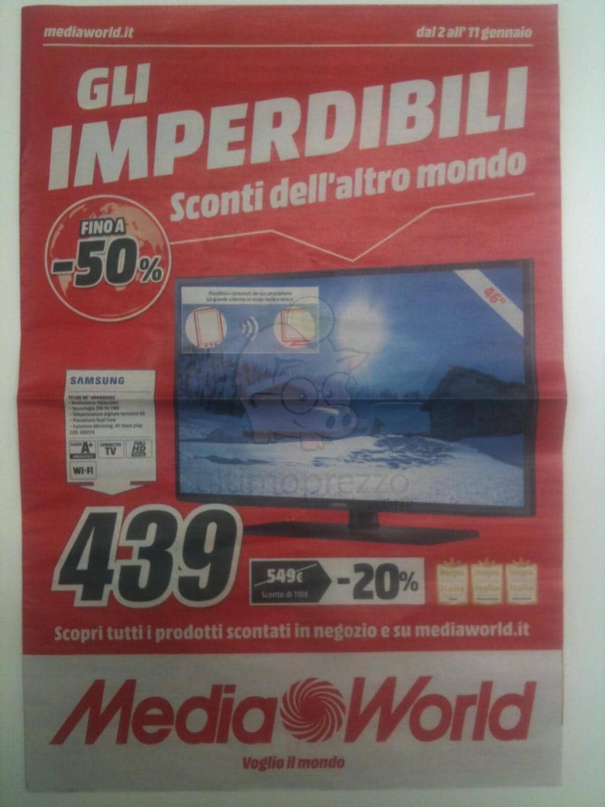 Primo Volantino MediaWorld 2015: Sconti dell'altro mondo - 