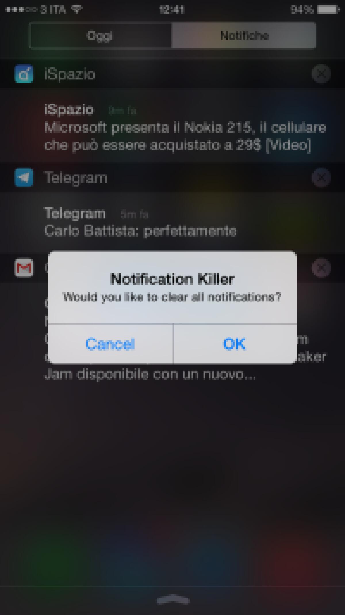 Migliori Tweak Cydia per iOS 8: download tweak Notification Killer - 