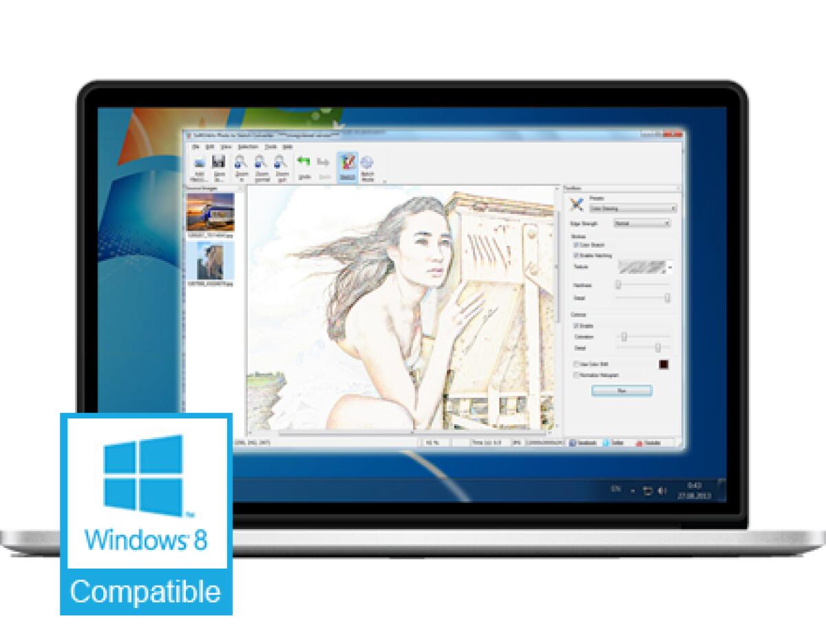 Creare e covertire foto in Schizzi a matita con Sketch Drawer 2.0 Gratis - 