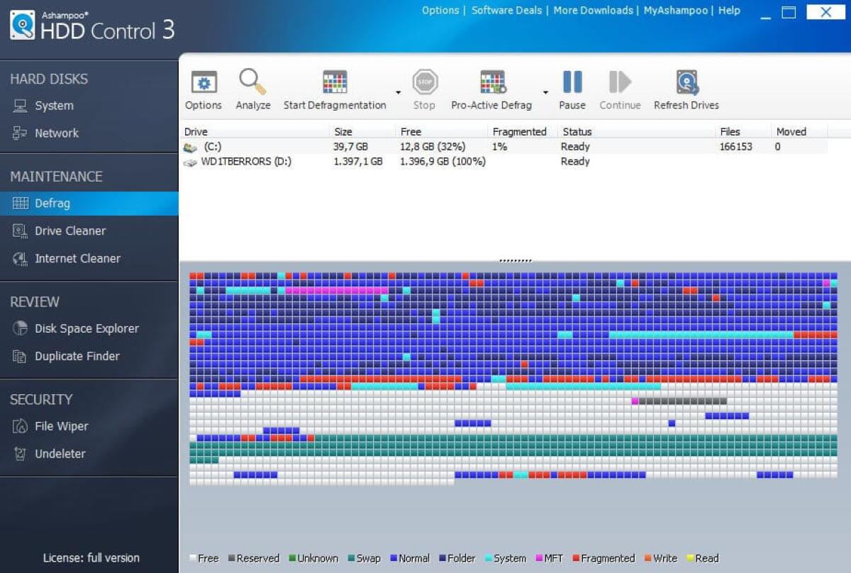 Ashampoo HDD Control: Applicazione per il monitoraggio della salute dei tuoi dischi fissi - 