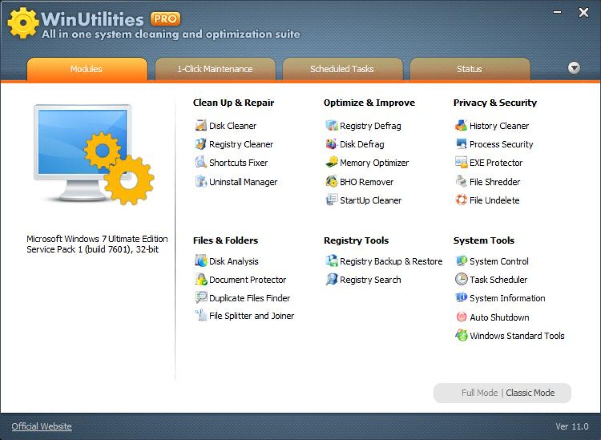 Ottimizzare e Velocizzare Windows grazie a WinUtilities Pro 11.31 Gratis solo per oggi - 