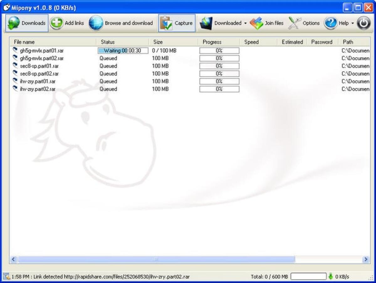 Mipony 2.2.3 in Italiano: Scaricare film, musica, programmi su Windows automaticamente - 