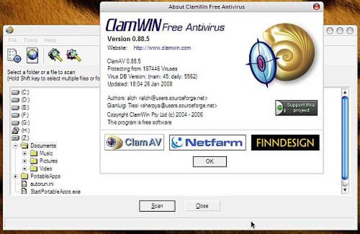 ClamWin 0.98.5 Portable: Download Antivirus Portable per Windows - 