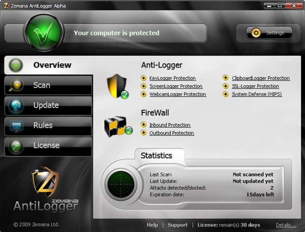 Zemana AntiLogger: Proteggersi dalle minacce KeyLogger su Windows - 