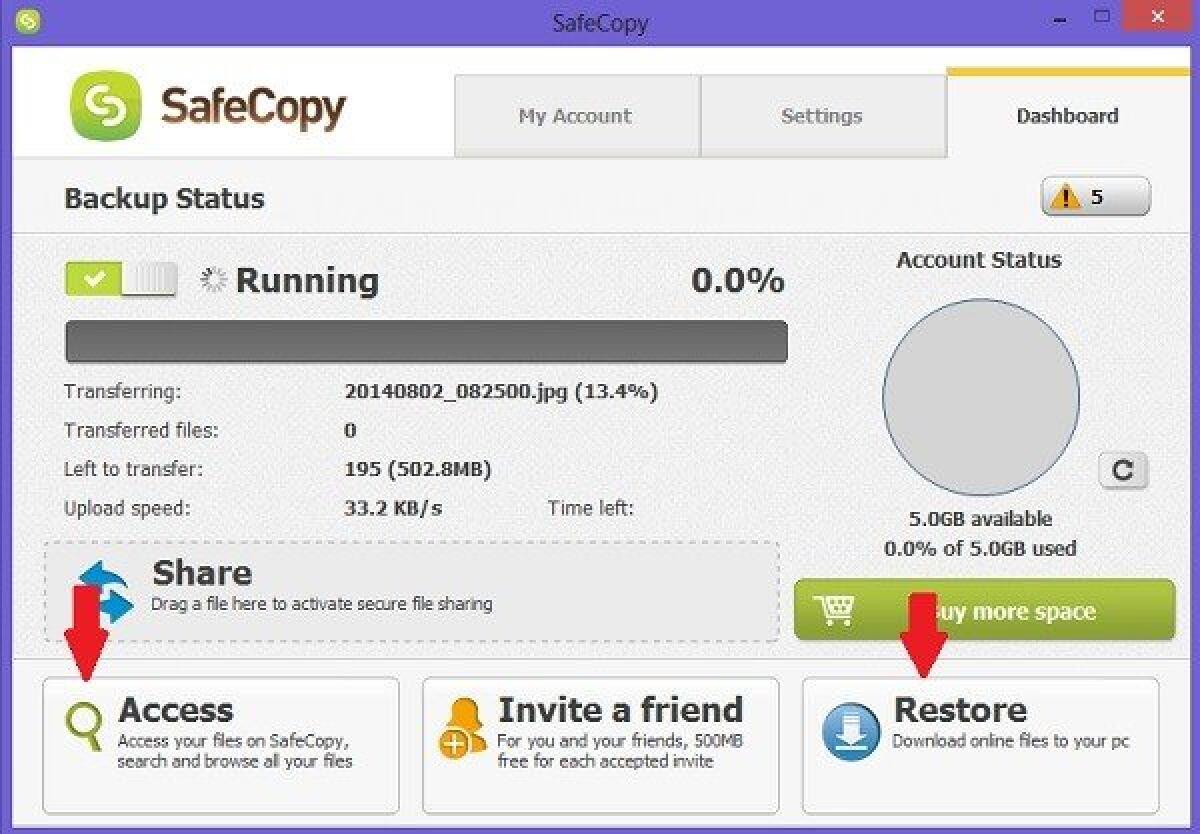 Backup gratis su PC Windows, Linux e Mac con Safecopy Backup - 