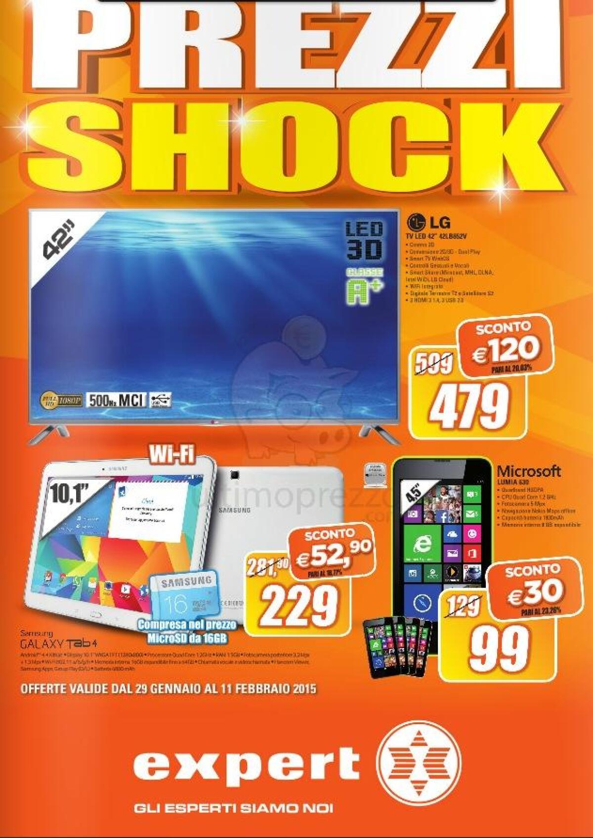 Volantino Expert: Prezzi Shock con tantissime offerte - 