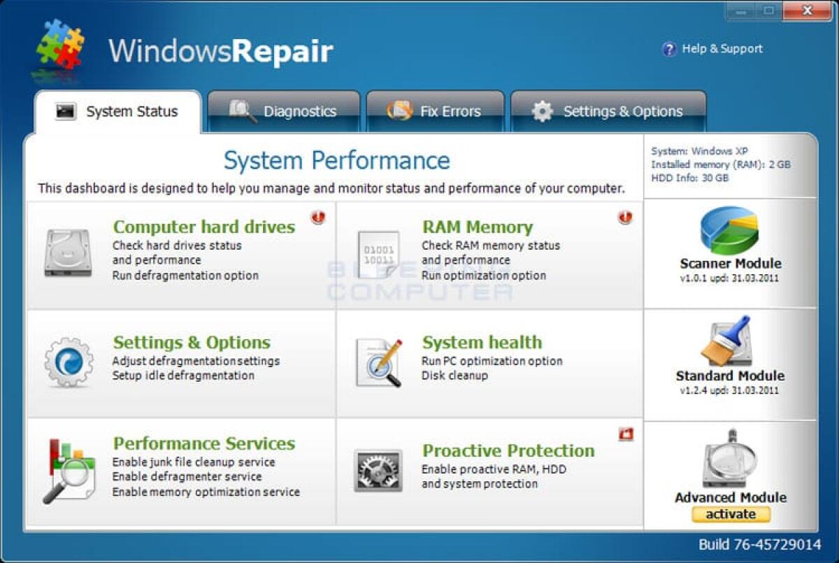 Windows Repair 2.10.2: correggere e risolvere i problemi di Windows più diffusi - 