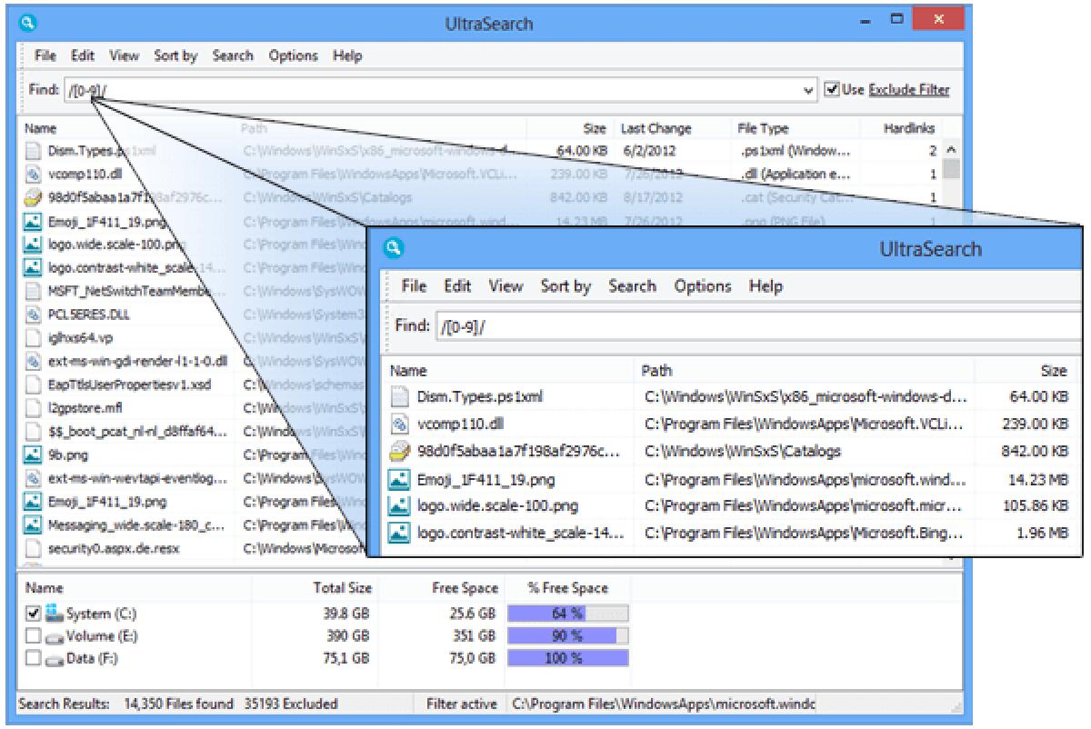 UltraSearch: Programma per cercare file velocemente su Windows - 
