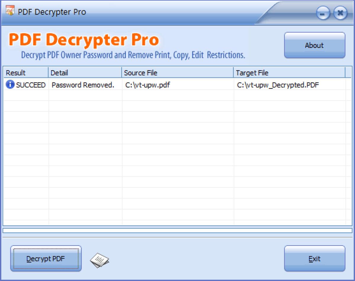 PDF Decrypter Pro: Rimuovere tutte le protezioni dai PDF - 