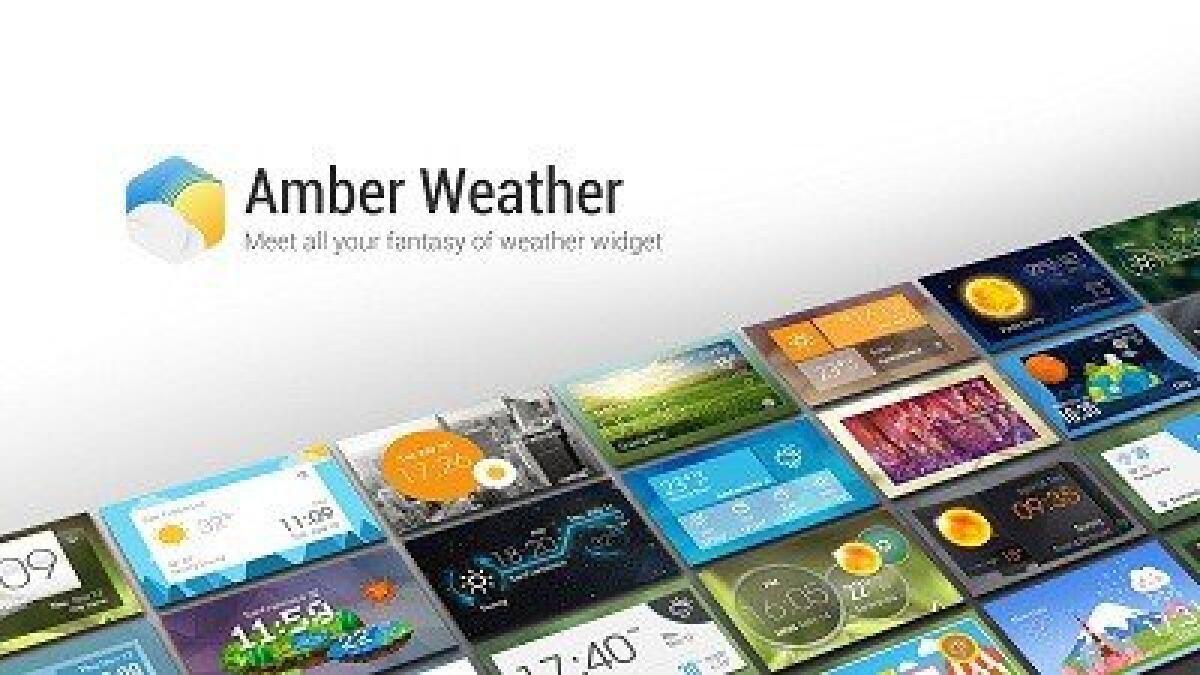 Amber Weather: bellissimi widget meteo per Android - 