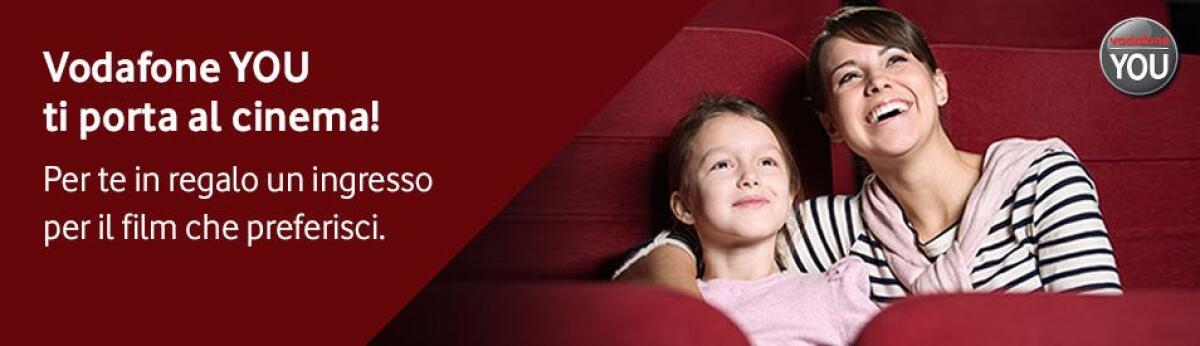 Offerte Vodafone You: A Febbraio in regalo biglietti per il cinema - 