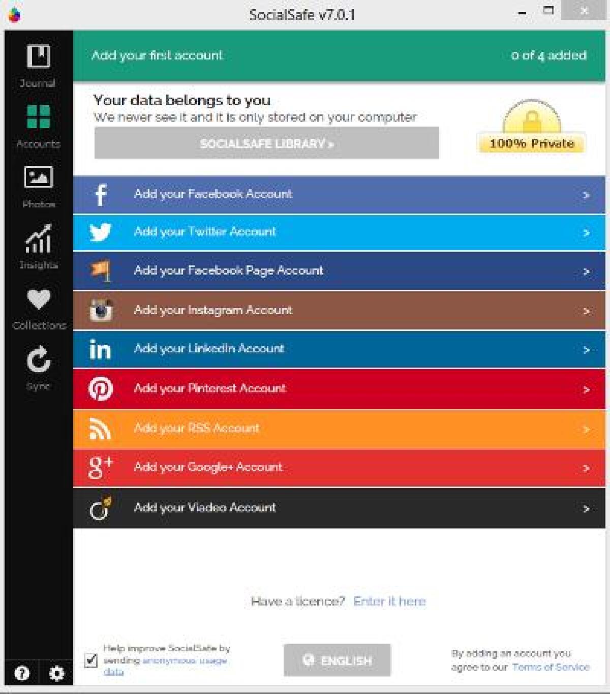 Fai il backup di tutti gli account social con SocialSafe - 