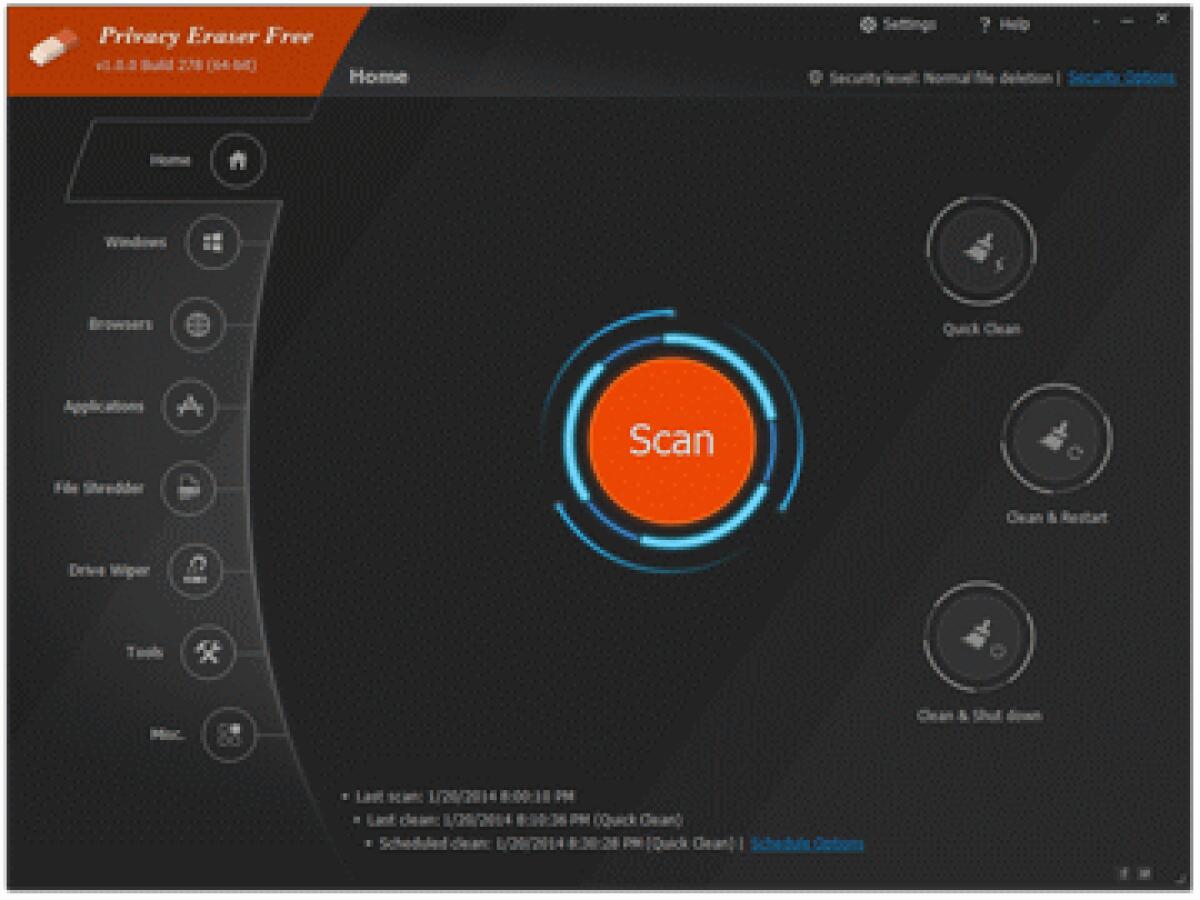 Come navigare in incognito con Privacy Eraser - 