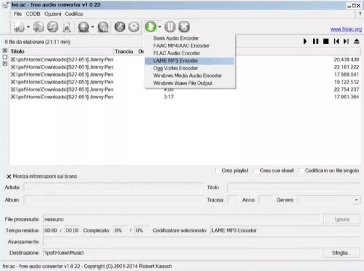 Guida per convertire FLAC in MP3 - 