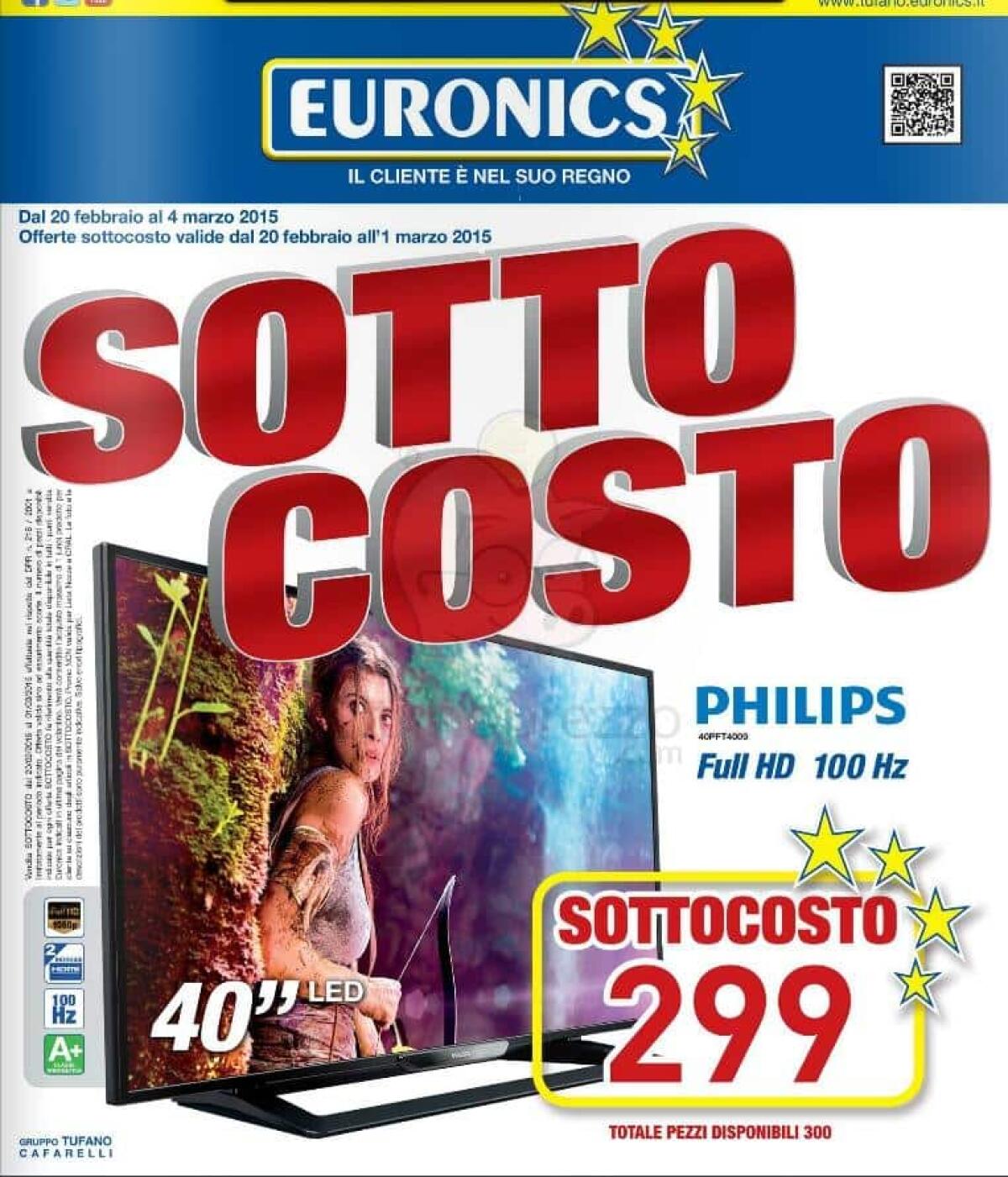 Sfoglia tutti i volantini Euronics con Sottocosto e Sconti in tutta Italia - 