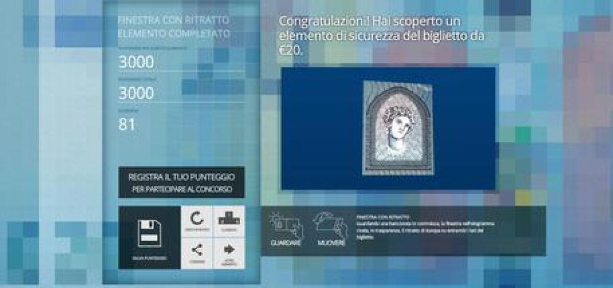 Banca Centrale Europea: Ecco la nuova Banconota da 20€...Prova a vincerne una nel gioco ufficiale - 