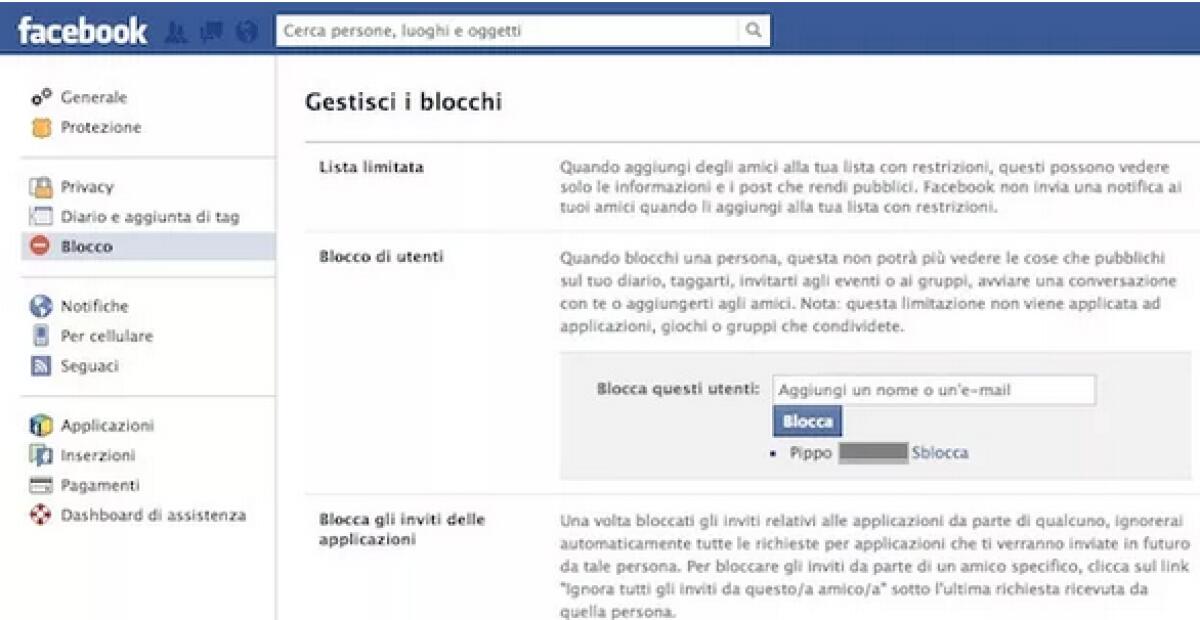 Come sbloccare una persona su Facebook - 