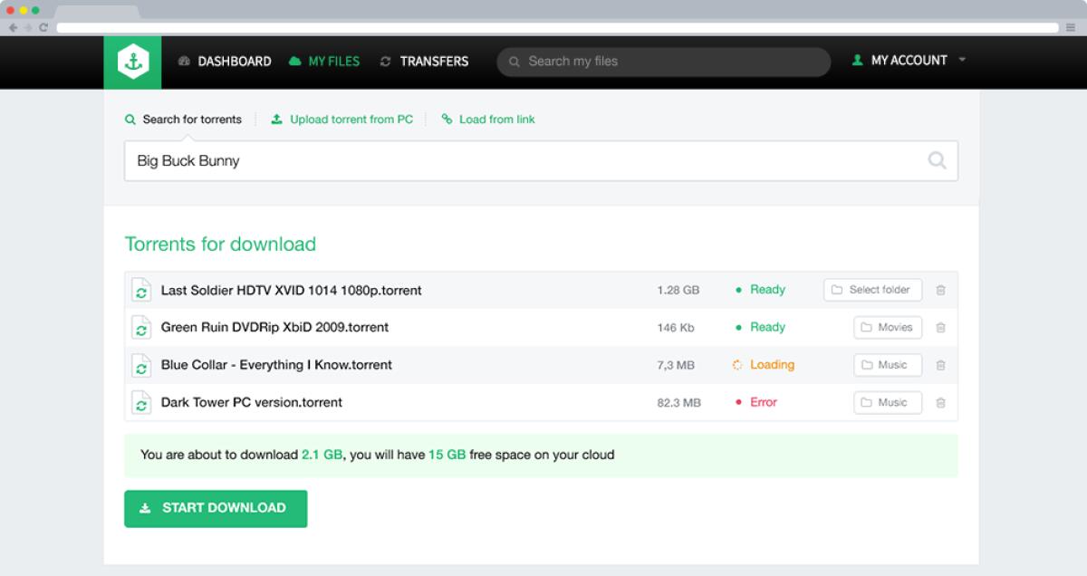 Bitport: Scaricare Torrent direttamente sul Cloud - 