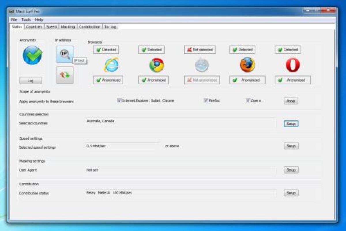 Nascondere il proprio IP e navigare Anonimi in rete con Mask Surf Everything - 