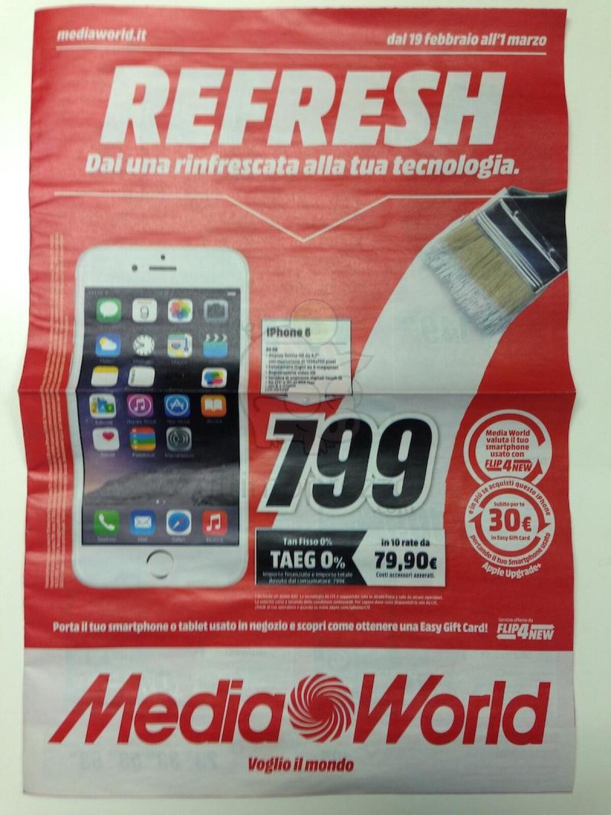 Refresh: Nuovo volantino MediaWorld con prezzi "interessanti" - 