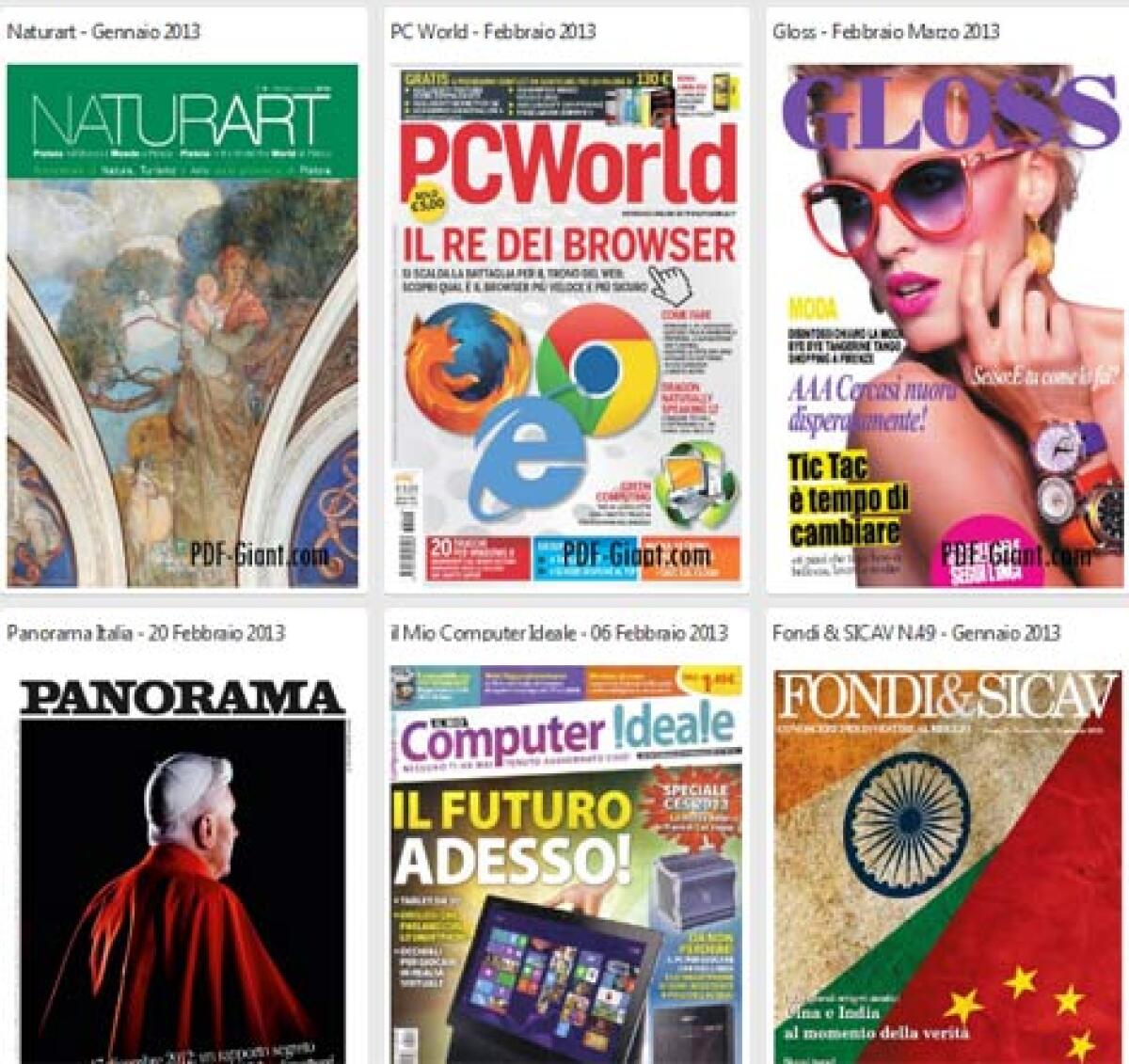 C'è un sito da cui scaricare giornali e riviste GRATIS - 