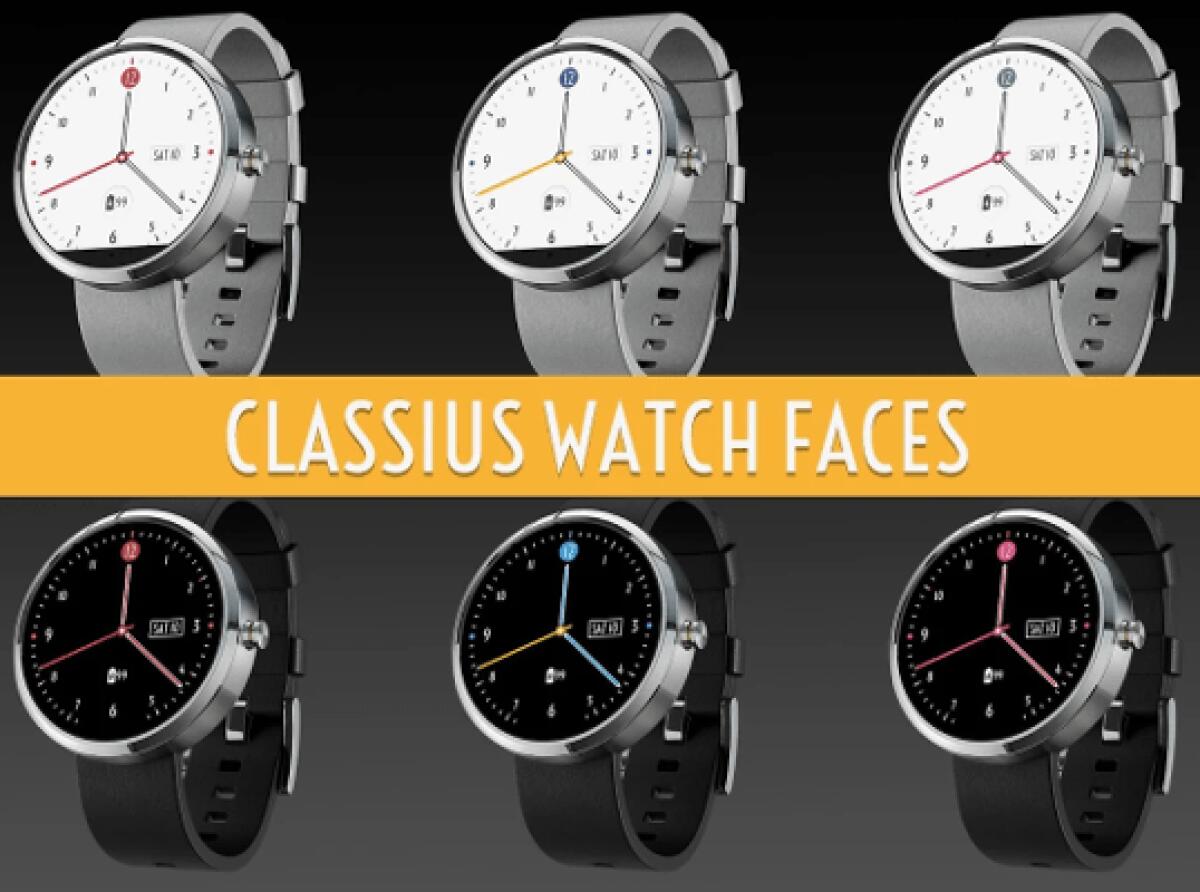 Classius Watch Face Pack: personalizza lo smartwatch Android Wear - 