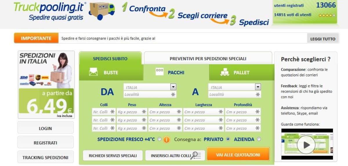 TruckPooling: Il miglior sito per risparmiare sulle spedizioni - 