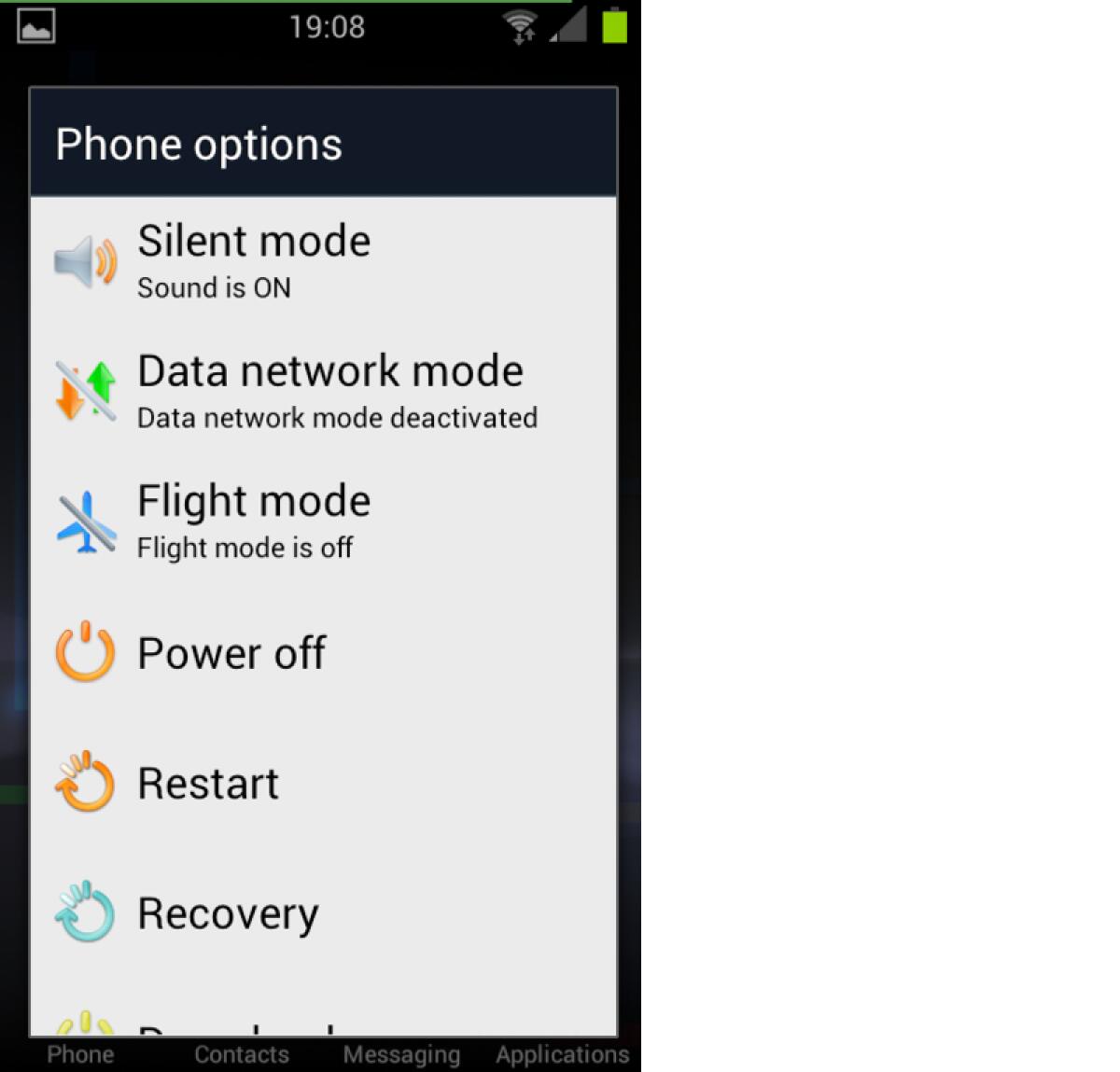 Material Power Menu: Spettacolare Menù di spegnimento per Android in Material Design - 