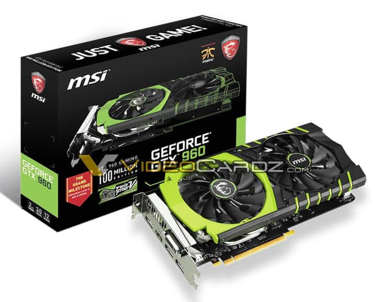 GeForce GTX 960 4Gb GDDR5 ufficiale: nuova versione con memoria aumentata - 