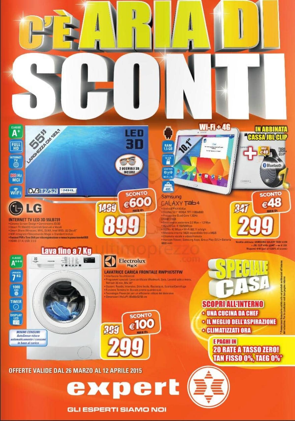 Volantino Expert: Promo "C'è aria di sconti" con tante offerte per tutti - 