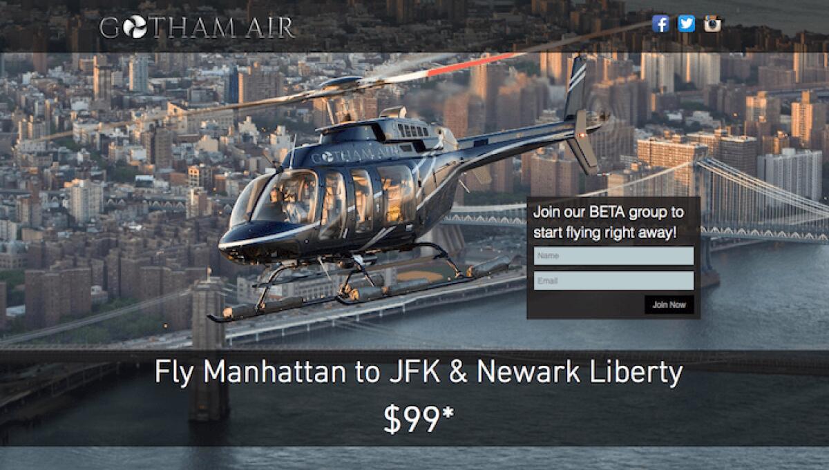 Dopo Uber arrivano Gett e Gotham Air: Taxi low cost ed elicottero-taxi - 
