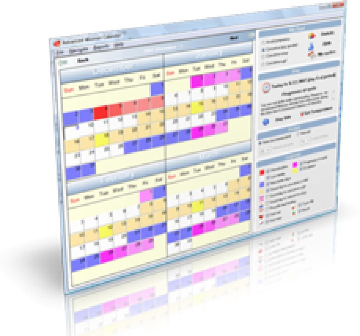 Tenere traccia del ciclo di ovulazione delle donne con Advanced Woman Calendar 5.3 Gratis per Windows - 