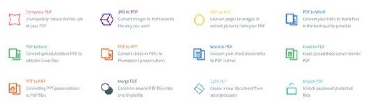 Comprimere, unire, dividere e convertire i PDF online con SmallPDF - 