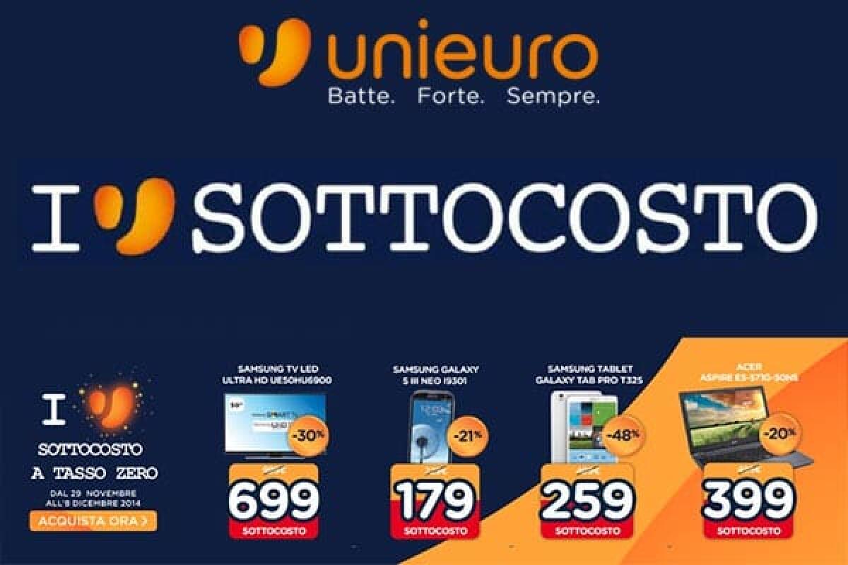 SOTTOCOSTO Unieuro OnLine: Tanti smartphone in offerta - 